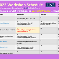 SASC workshop schedule September 2022